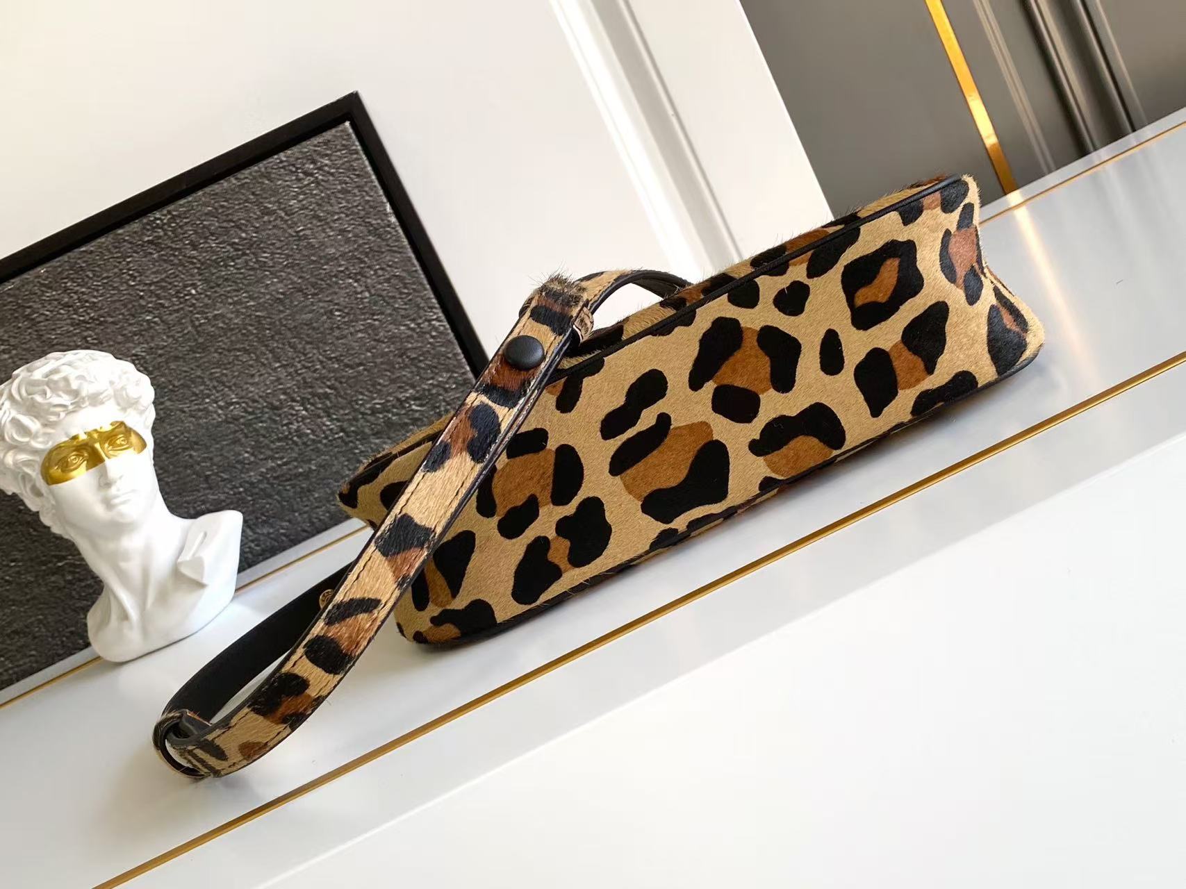 Leopard Print Hobo Bag