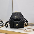 Small DR Caro Backpack Macrocannage Lambskin