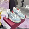 Re-Web Series Couple's Sneakers (Men's) Blue GG Denim |834708 FAEVU 4645