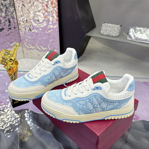 Re-Web Series Men's Sneakers, Light Blue GG Denim 834708 FAEVU 4645