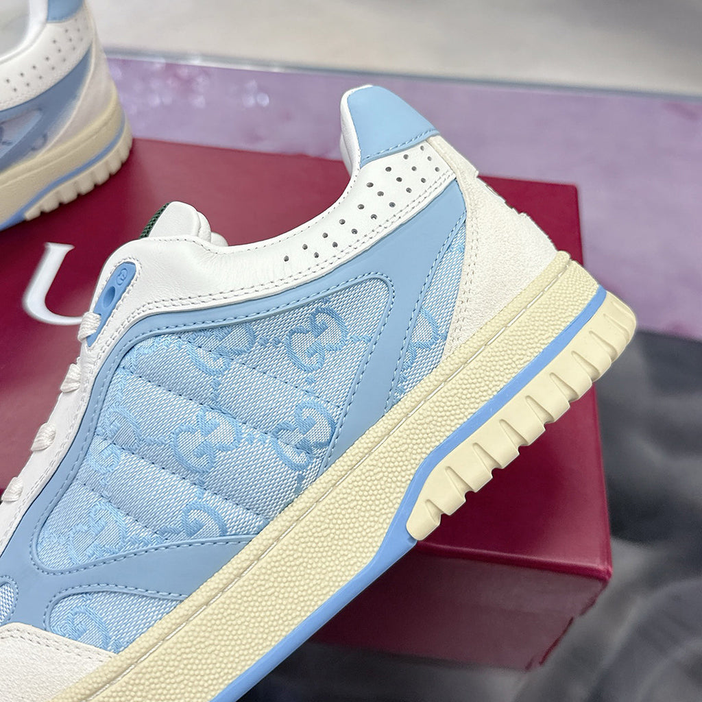Re-Web Series Men's Sneakers, Light Blue GG Denim 834708 FAEVU 4645