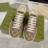 Men's Ace Series Ebony GG Supreme Bee Print Sneakers |548950 9N050 8465