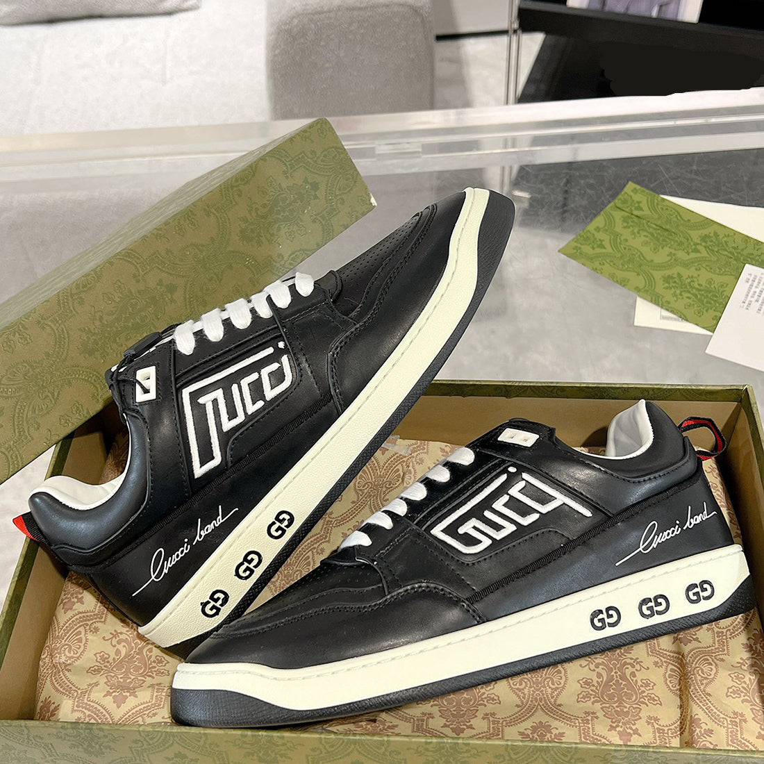 Women's Basket 70s Retro Style Black Basketball Shoes| 697882 2SH90 1051