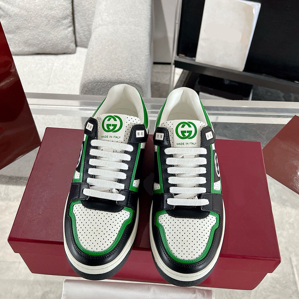 Basket Series Men's Low-Top Sneakers (Green Demetra Material) |697882 2SH90 3760
