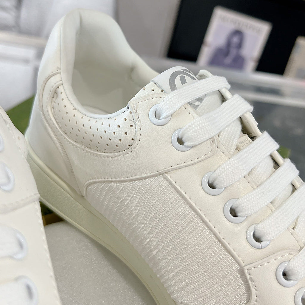 G75 Series Men's White Suede Sneakers| 791742 AADM0 9110