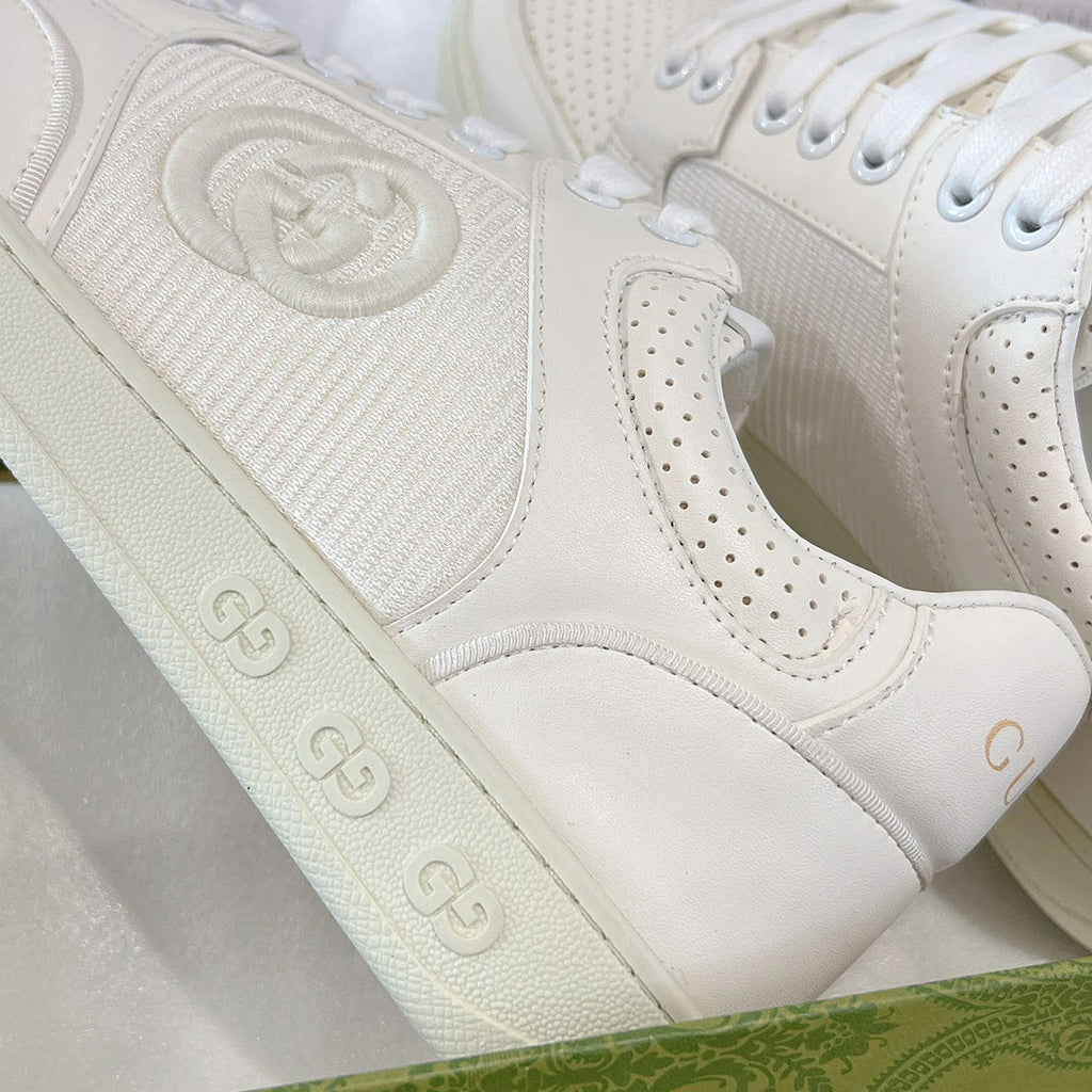G75 Series Men's White Suede Sneakers| 791742 AADM0 9110