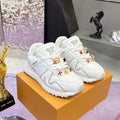 Couple's Run Away Maxi Sneakers (Women's) Smooth White Calf Leather| 1AHSRL