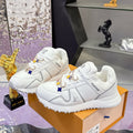 Couple's Run Away Maxi Sneakers (Men's) Smooth White Calf Leather| 1AHSRL