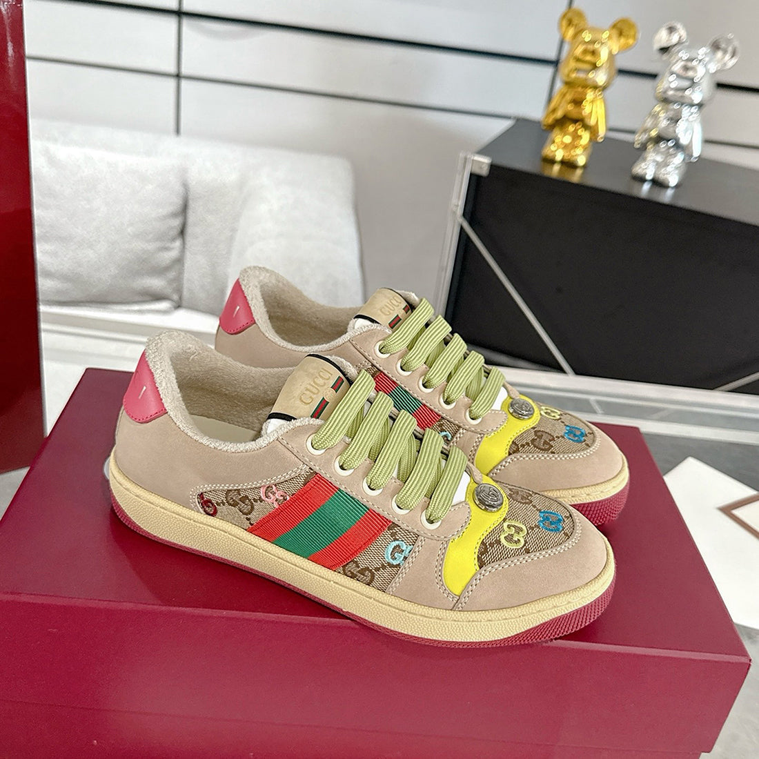Women's Screener Series Multicolor Canvas Sneakers| 838873 9SFR0 2544
