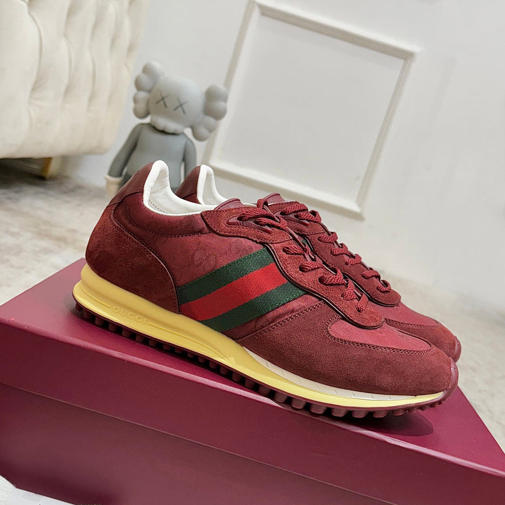 Men’s Re-Motion Sneakers (GG Nylon and Suede, Ancora Red) |832461 AAEW3 6141