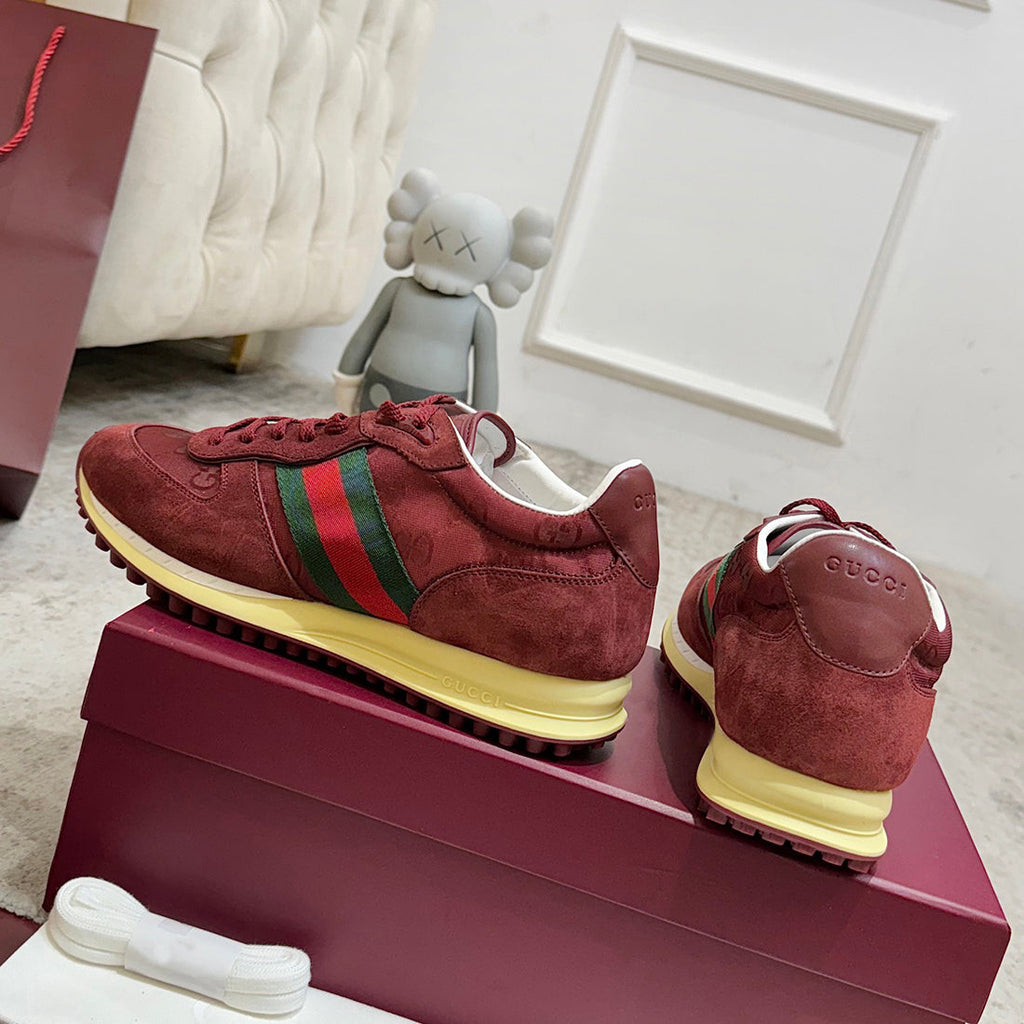 Men’s Re-Motion Sneakers (GG Nylon and Suede, Ancora Red) |832461 AAEW3 6141
