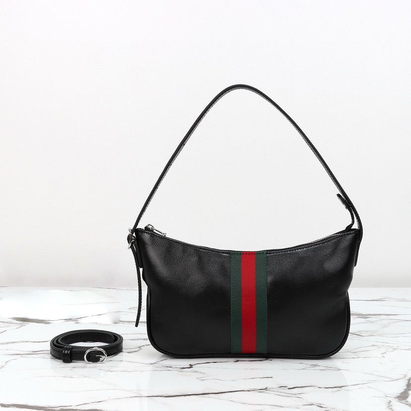 2026 Small Black Underarm Bag/Crossbody Bag 863406 AAGF7 1053