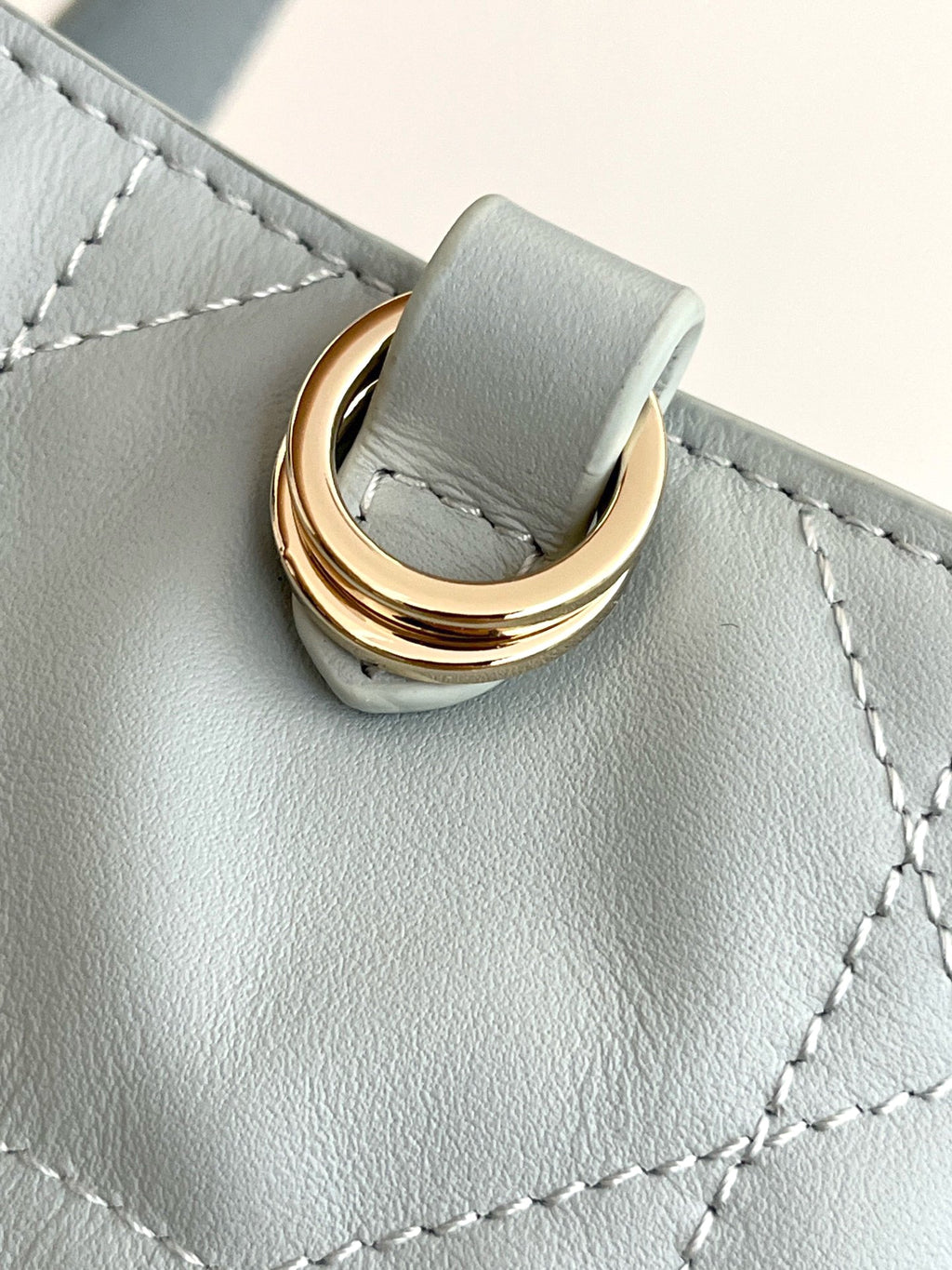 2026 Toujours Vertical Tote Bag in Smoky Blue, Small Size M2835OSOQ_M38Z