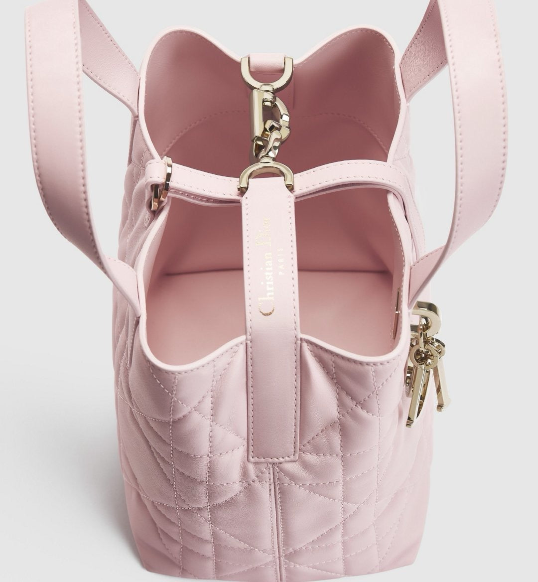 2026 Toujours Vertical Tote Bag, Small, Pink M2835OSNW_M29N