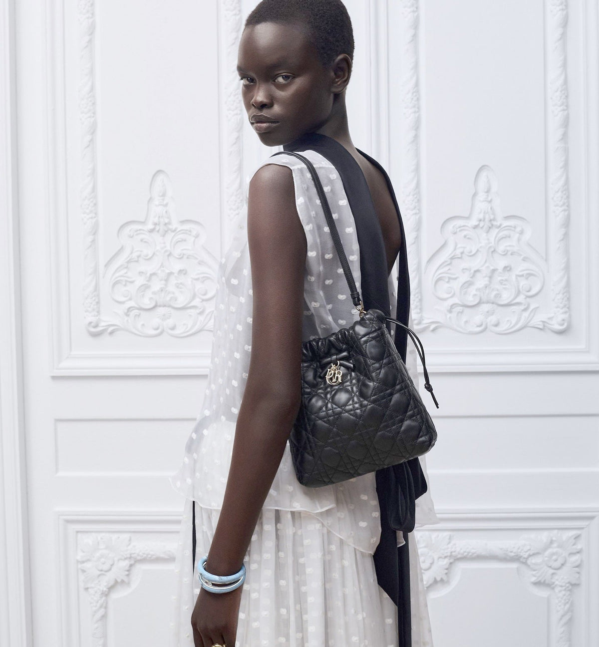 2026 Adiorable Black Mini Bucket Bag S2611OUQA_M900