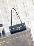 2026 Preppy Coco Black Grained Calfskin Bowling Bag |AS6181 B23794 U9310
