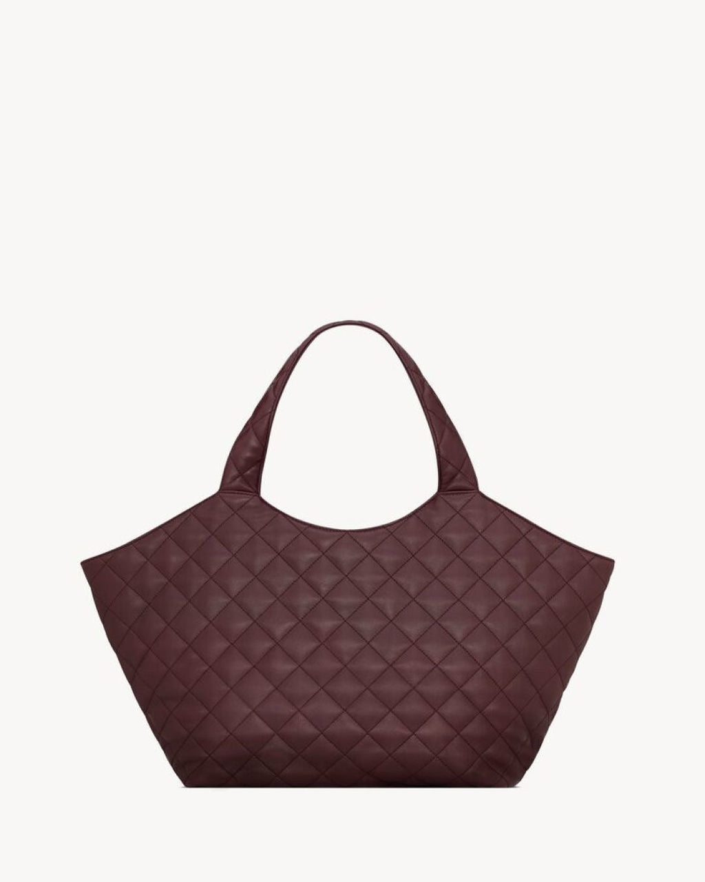 2026 ICARE Burgundy Quilted Lambskin Extra-Large Tote Bag 858191AAANG6195