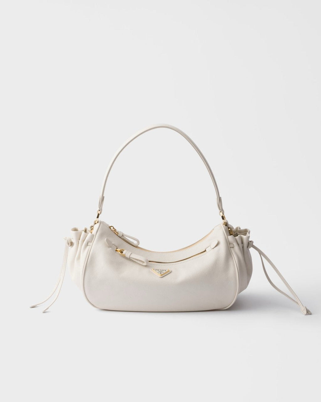 2026 Large White Leather Shoulder Bag 1BC228_2CYS_F0PG7_V_LVM