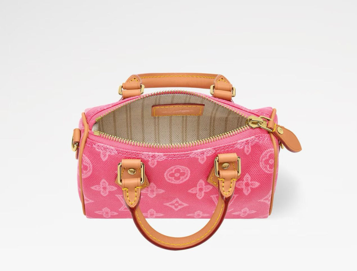 2026 Pink Nano Speedy (Monogram Origine) Mini Handbag M28322
