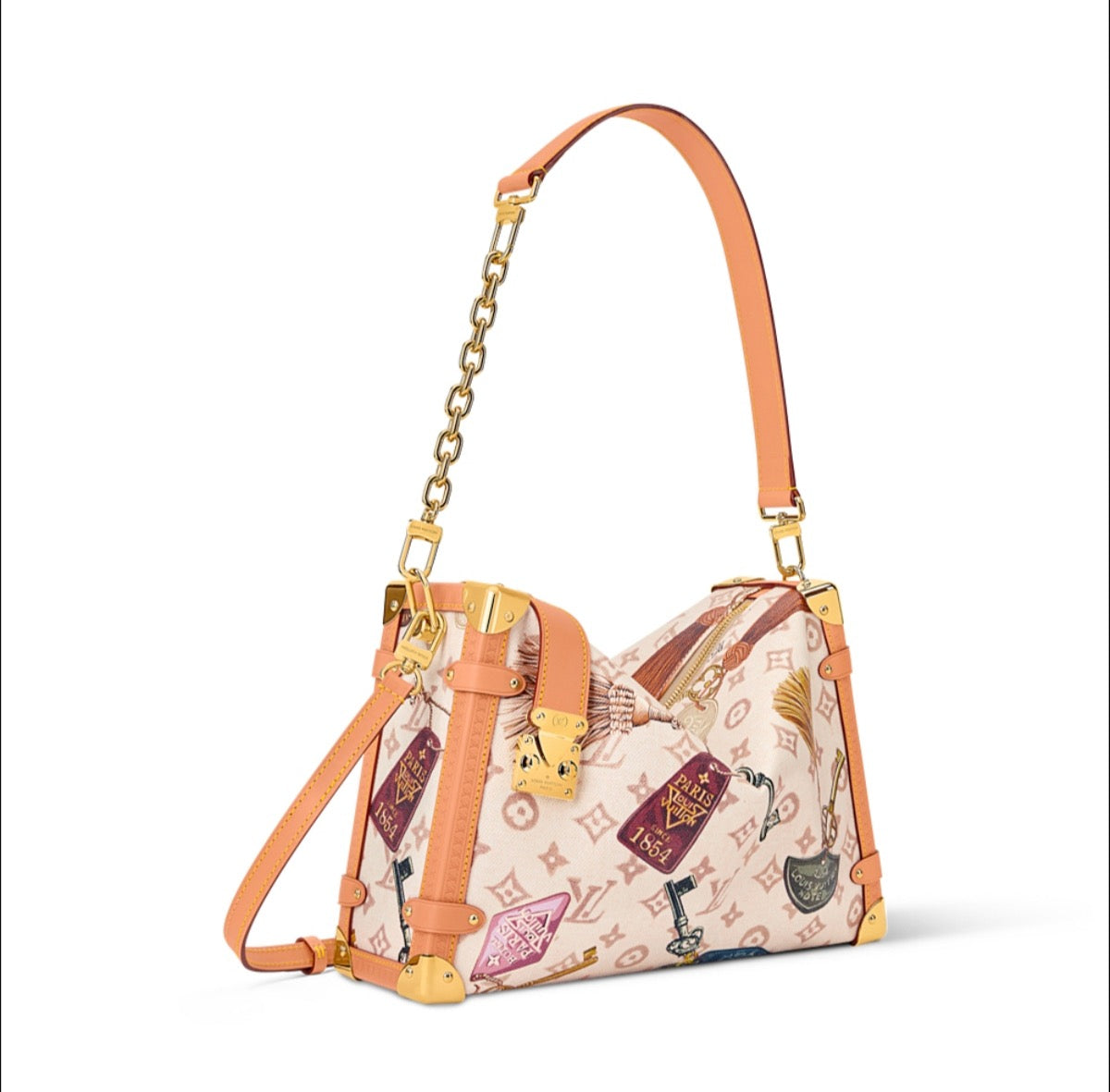 2026 Monogram Dune Canvas Side Trunk GM Handbag M29355