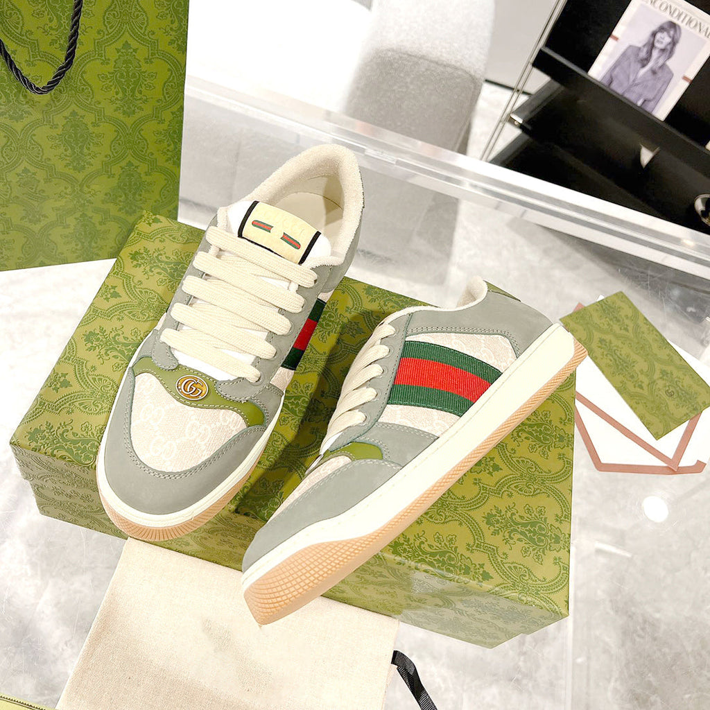 Unisex (Men's) Beige Canvas Sneakers 703648 UULG0 9680
