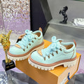 Men's Remix Derby Shoe in Mint Green Calfskin |1AIJA1