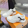 Women's Olympia Sneakers in White High-Tech Mesh and Structured Leather| 1AHOEZ