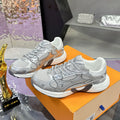 Women's Olympia Sneakers in Silver, Mesh and Metallic Silver Synthetic Leather |1AHOI1