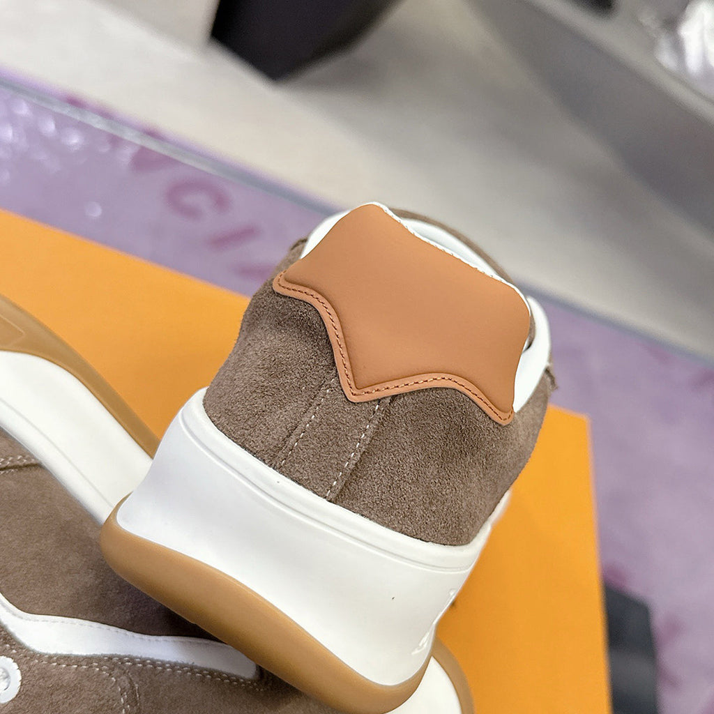 Men's Tilted Sneakers Brown Suede Calfskin |1AJTHN