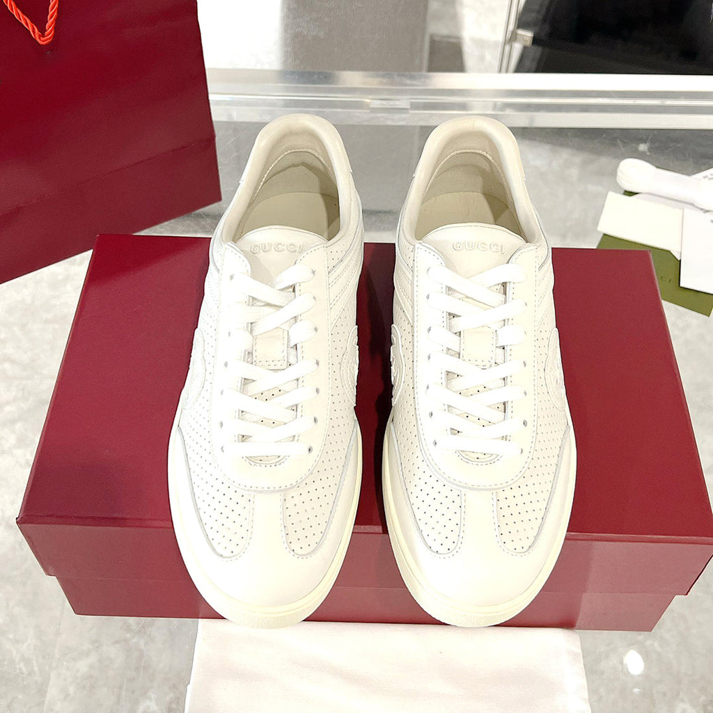 Men's G75 Series Sneakers in Off-White Leather 795430 AAEFI 9110
