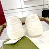 Men's G75 Series Sneakers in Off-White Leather 795430 AAEFI 9110
