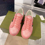 Women's Ace Series GG Crystal Canvas Pink Low-Top Sneakers| 760774 FACRF 5856